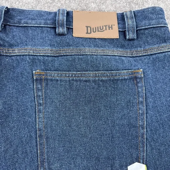 Duluth Trading Jeans Mens 44x34 Blue Ballroom Relaxed Fit Straight Leg Denim - Picture 11 of 12